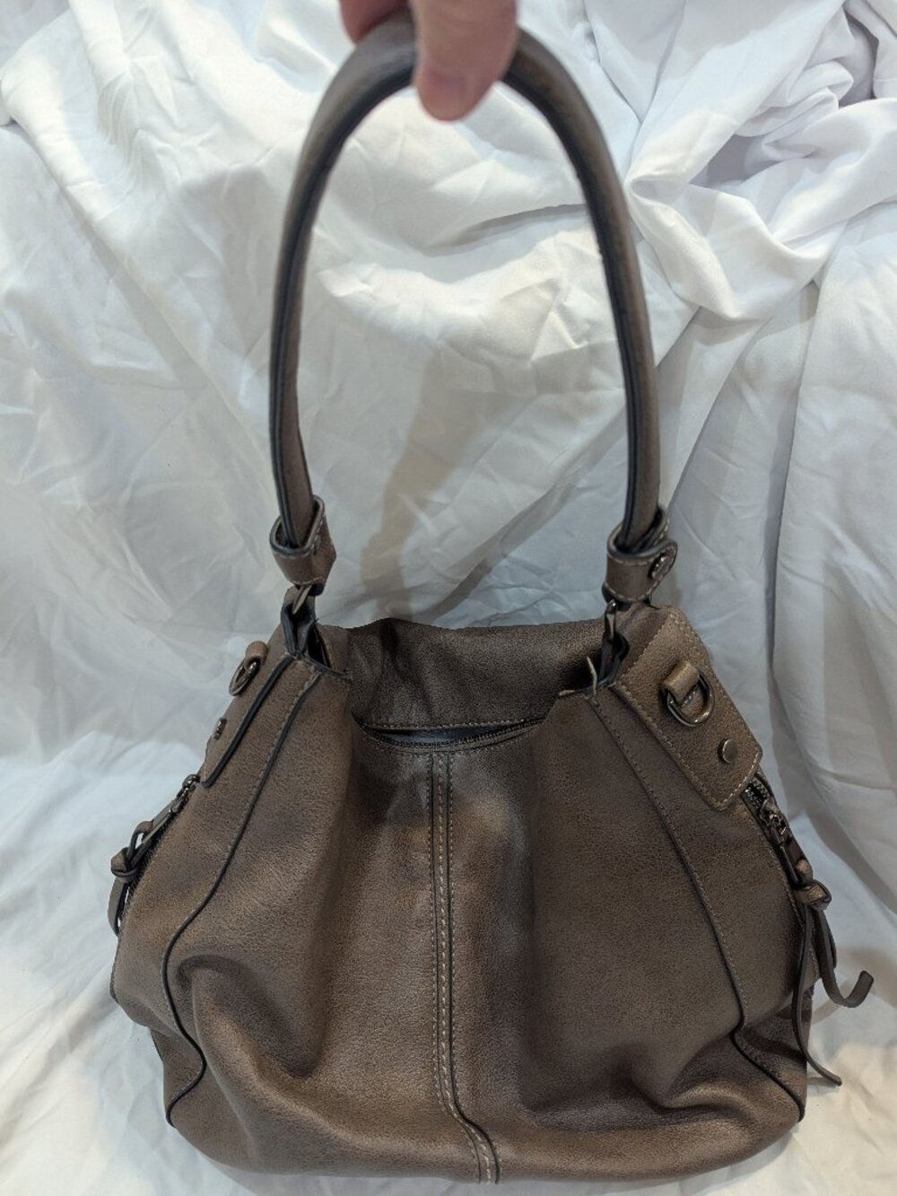 Realer taupe color purse (read description)